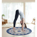Meditasi bundar pilates karet alami tikar yoga non-slip
